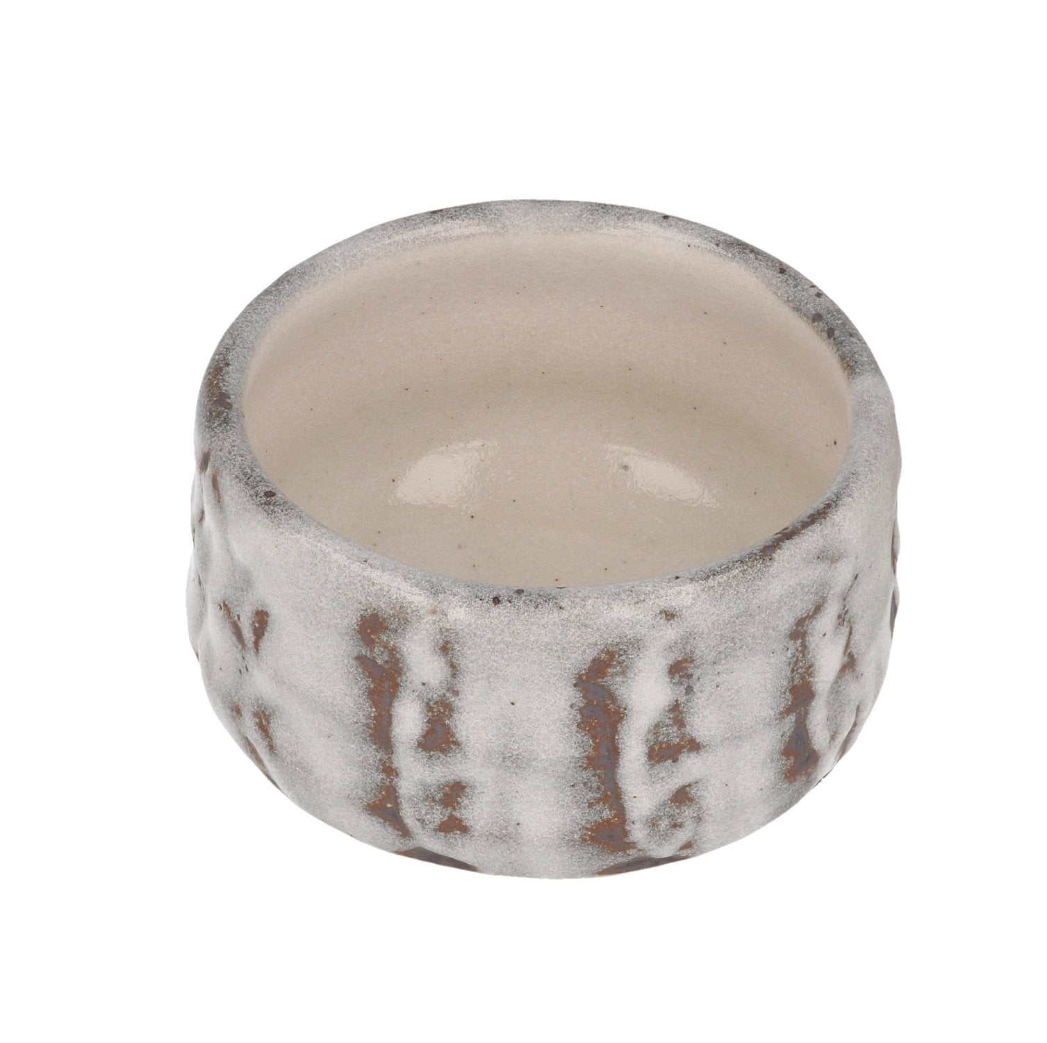 ZERO JAPAN Matcha Bowl Frosted White on Brown