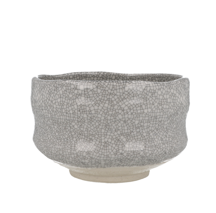 Matcha Bowl - Crackle White