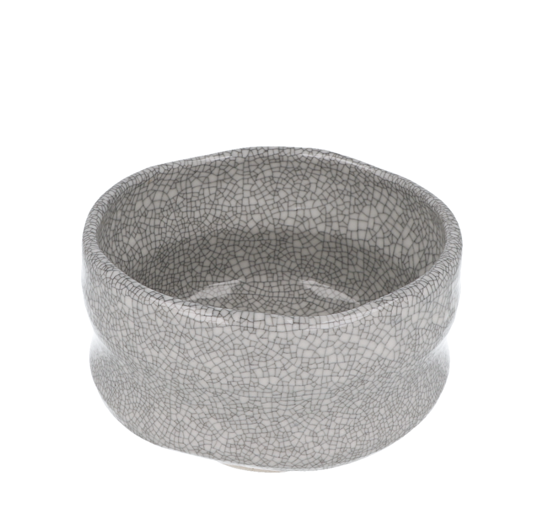 Matcha Bowl - Crackle White