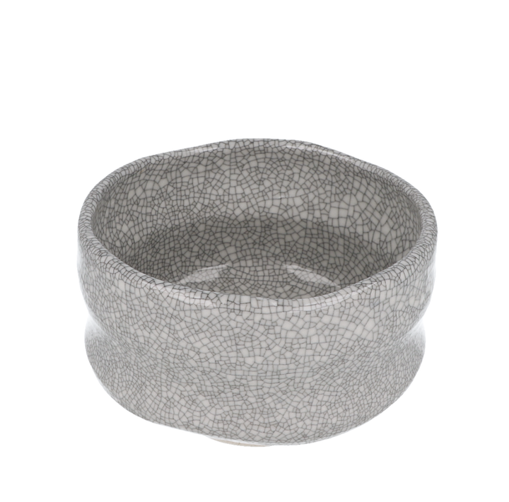 Matcha Bowl - Crackle White
