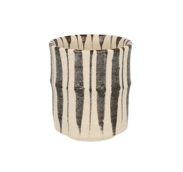 Artisanal Cup 150 ml - Ivory Brown Line