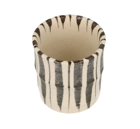 ZERO JAPAN Artisanal Cup Ivory Brown Line 150ml - 0