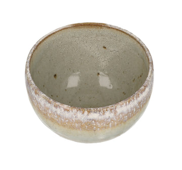 Artisanal Matcha Bowl - Blue Crackle - 0