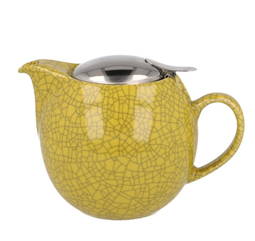 Teapot 680 ml - Crackle Yellow