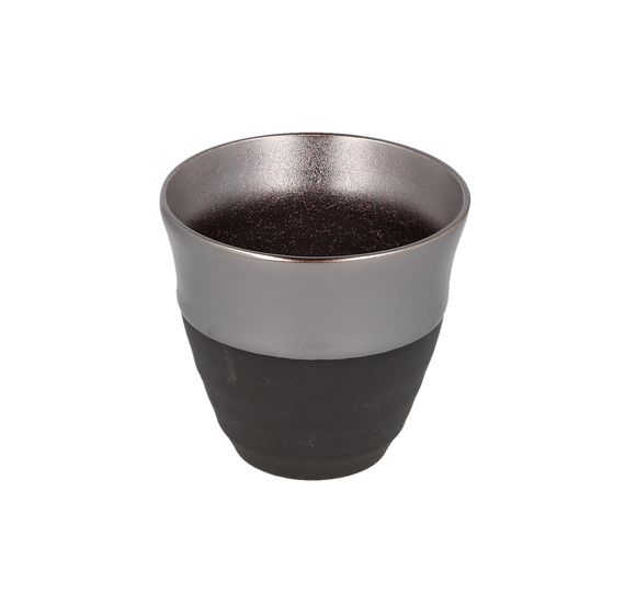 ZERO JAPAN Teacup Silver Black 160 ml